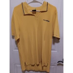 Vintage Yellow Ralph Lauren Polo  V-Neck Super Nice  Size Large Mens..